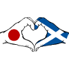 Japan Scotland Hands Heart Shape