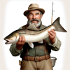 🎣 "Tight Lines" – Klassisches Angler-Design 🐟