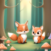 🌲 Traumhafte Waldfreunde 🦉🦊🦌