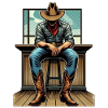 Cowboy et sheriff