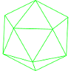 icosaèdre vert