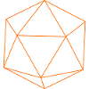 Orange icosahedron