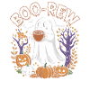 Halloween Boo-Brew Ghosts and Pumpkins