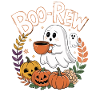 Halloween Boo-Rew Fantôme avec citrouille