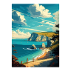 Isle Of Wight Anob Travel Poster Souvenir Paint WP