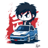Chibi JDM Road Racer Boy