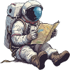 MARS PLANET GPS STAR ASTRONAUT