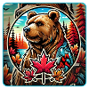 Canada bear nature design