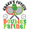 Funny Tennis Player Racket Daddy's