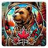 Canada bear nature design