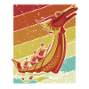 Retro Paddler Drummer Team Lover Dragon Boat