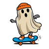 Skateboarding Funny Halloween Skateboarder