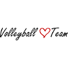 Volleyball Team Heart
