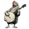 Chicken Farmer Bluegrass Banjo Player