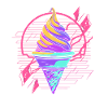 Ice Cream Cone Synthwave