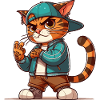 Cat Brat: V-sign