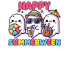 Happy Summerween Summer Halloween Ghost