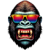 Gorillas with Sunglasses