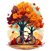 Bicycle in autumn