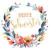 Beste Schwester! Personalisierbares Design