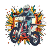 Dirt Bike Motocross Biker