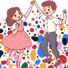 Dancing couple dancer