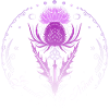 Thistle with Triquetra Guarded by Nature