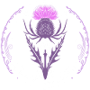 Thistle with Triquetra Guarded by Nature