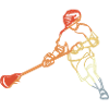 Lacrosse Fan Retro Style