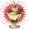 Graphic Ice Cream Sundae