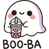 Boba Tea Ghost Kawaii Halloween