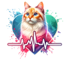 ECG de chat andin