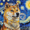 Shiba Inu Van Gogh