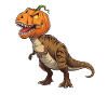 Funny Halloween T-Rex Dinosaur Comic