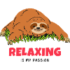 Chilled sloth with passion