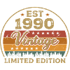 Legendary Since 1990 Birthday 1990 Vintage 1990