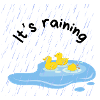 it's raining