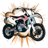 Dirt Bike Motocross Biker
