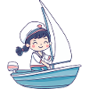 Voilier à voile