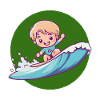 Surfeur Surfeur Fille