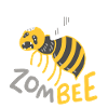 Zombie Biene Halloween