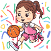 Basketball Basketball Player Dribbling