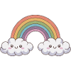 Happy rainbow friends