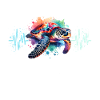 Hawksbill turtle heartline