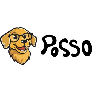 Posso logo text side transparent