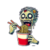 Zombie Ramen Noodles Japanese Food