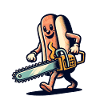 Psycho Hotdog Delicious Halloween Design