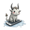 cute mythical creature on iPhone