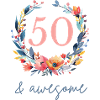 50 & awesome! customizable
