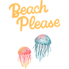 beach please jellyfish